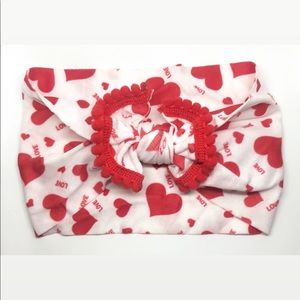 Pom Pom Heart turban headband